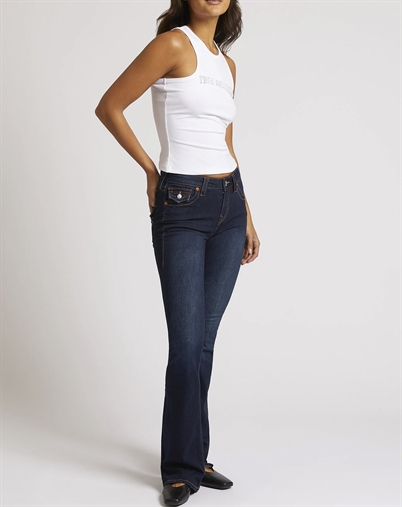 True Religion - Becca Mid Rise Bootcut Flap Jeans - Muddy Waters